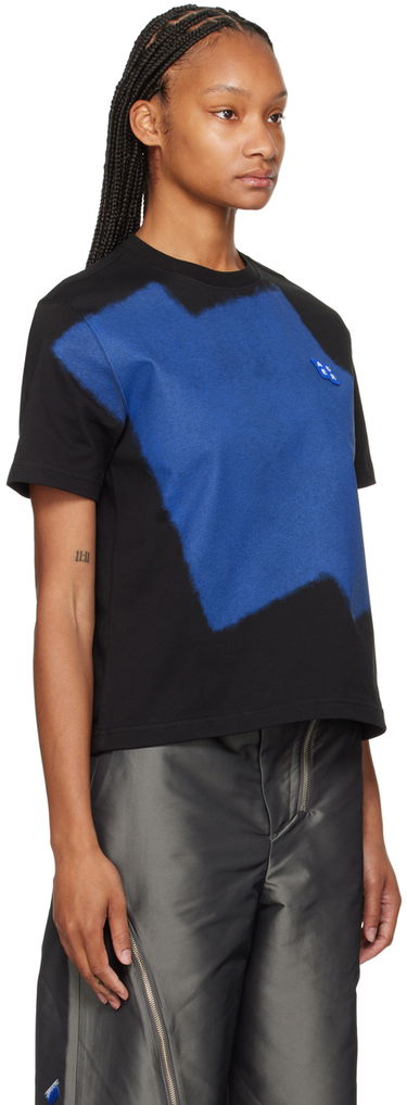 Majica ADER ERROR Abstract Print Relaxed-Fit Cotton T-Shirt Modra | BMSGFYTS0103BK, 1