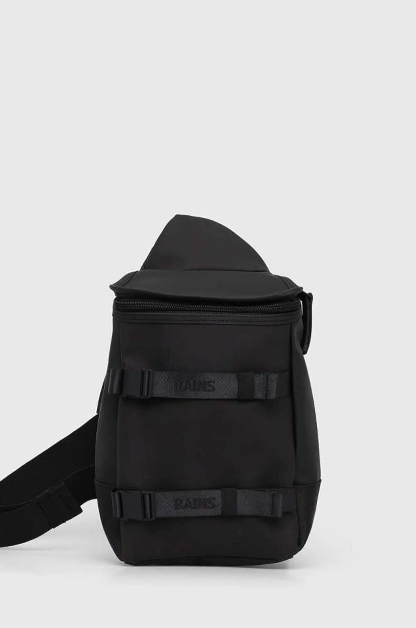 Torbice za okoli pasu Rains Rains Backpack Small Smooth Črna | 14560.01, 0