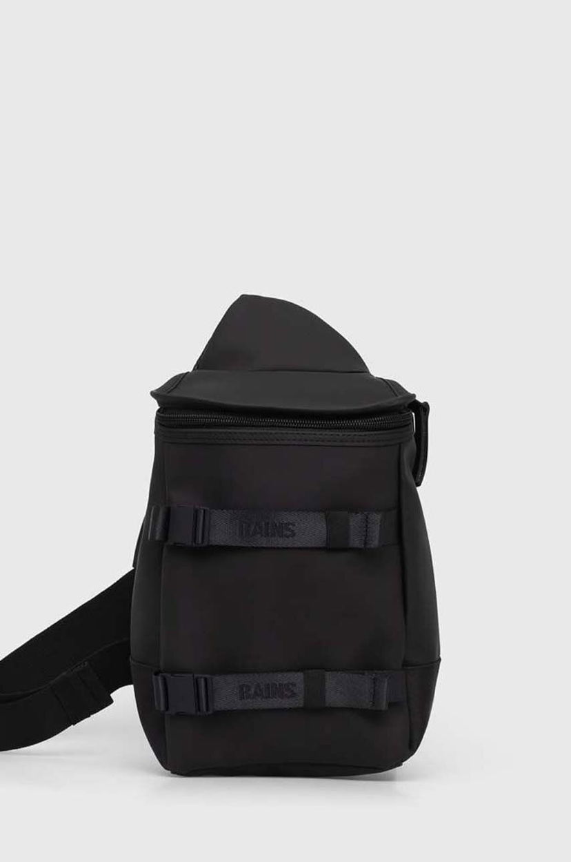 Torbice za okoli pasu Rains Rains Backpack Small Smooth Črna | 14560.01
