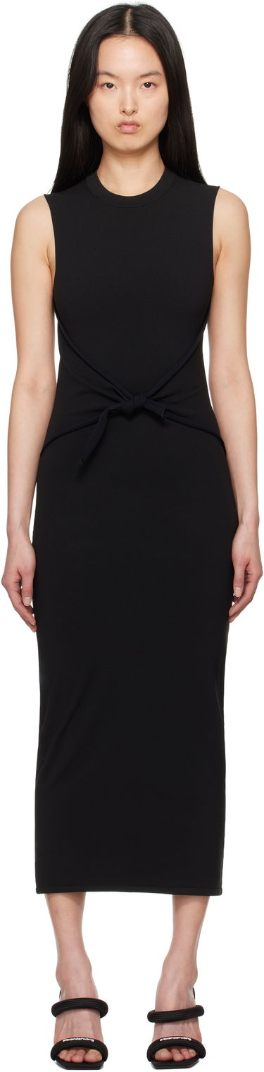 Obleke Alexander Wang Alexander Wang Pre-Styled Bodycon Maxi Dress Črna | 1KC2256052, 0