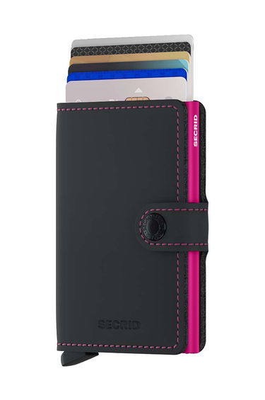 Denarnica Secrid Wallet Črna | MM.Black.Fuchsia, 1
