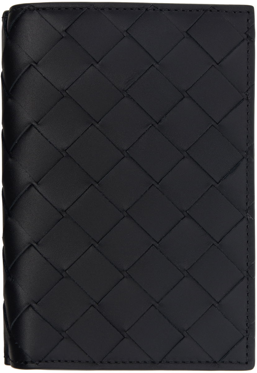 Denarnica Bottega Veneta Intrecciato Medium Bi-Fold Wallet Črna | 796958 VCPQ4 8803