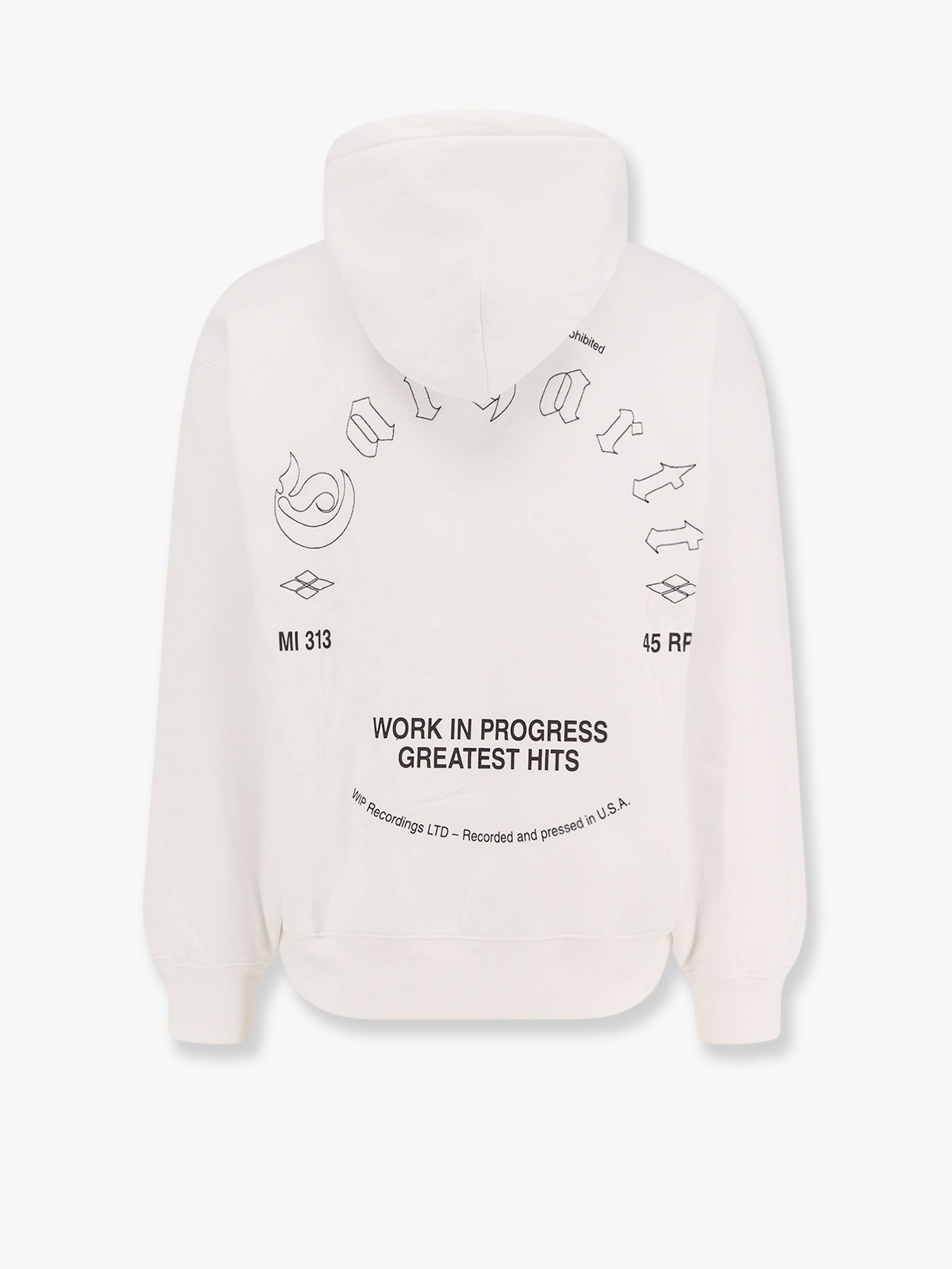 Pulover Carhartt WIP White Printed Hoodie Bela | I03441600AXX, 1