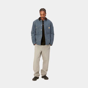 Plašči Carhartt WIP OG Chore Coat "Ore / Black aged canvas" Mornarica | I027357_1QF_3K, 1