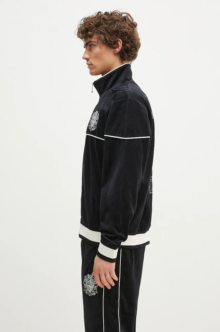Pulover BILLIONAIRE BOYS CLUB Velour Track Top With Application Črna | B24342, 1
