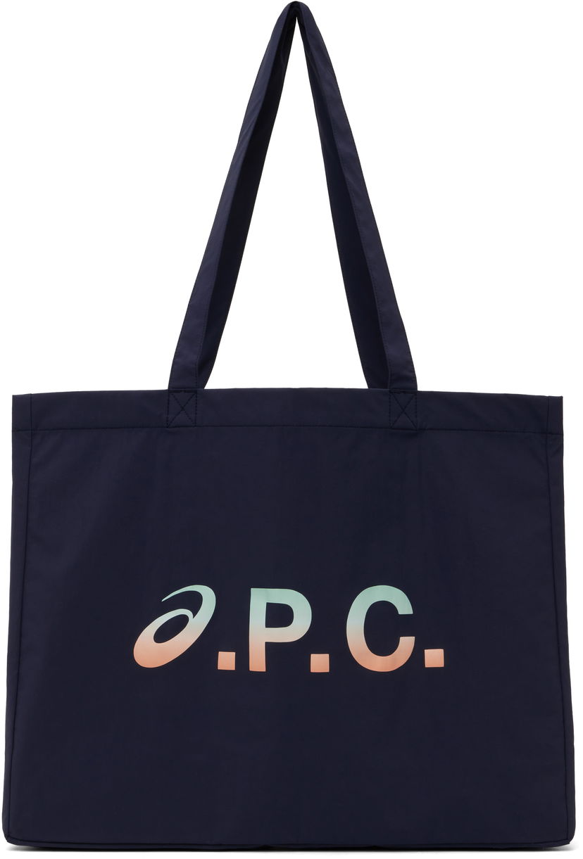 Tote bag A.P.C. A.P.C. ASICS Edition Diane Shopping Tote Mornarica | PSAKM-M67002