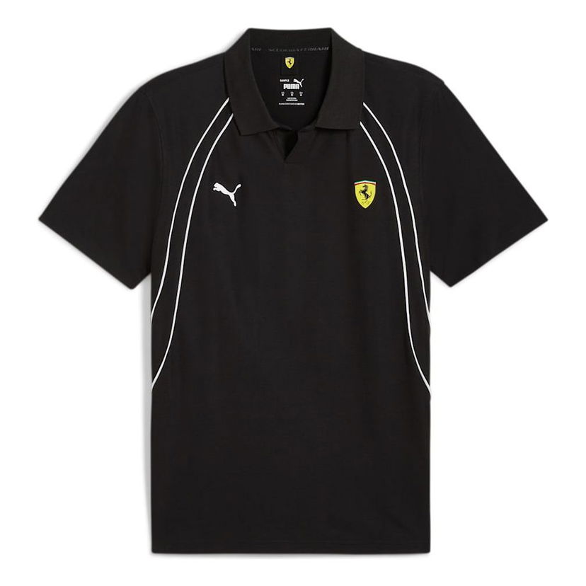 Polo majica Puma Scuderia Ferrari Race Polo Shirt Črna | 627048-01