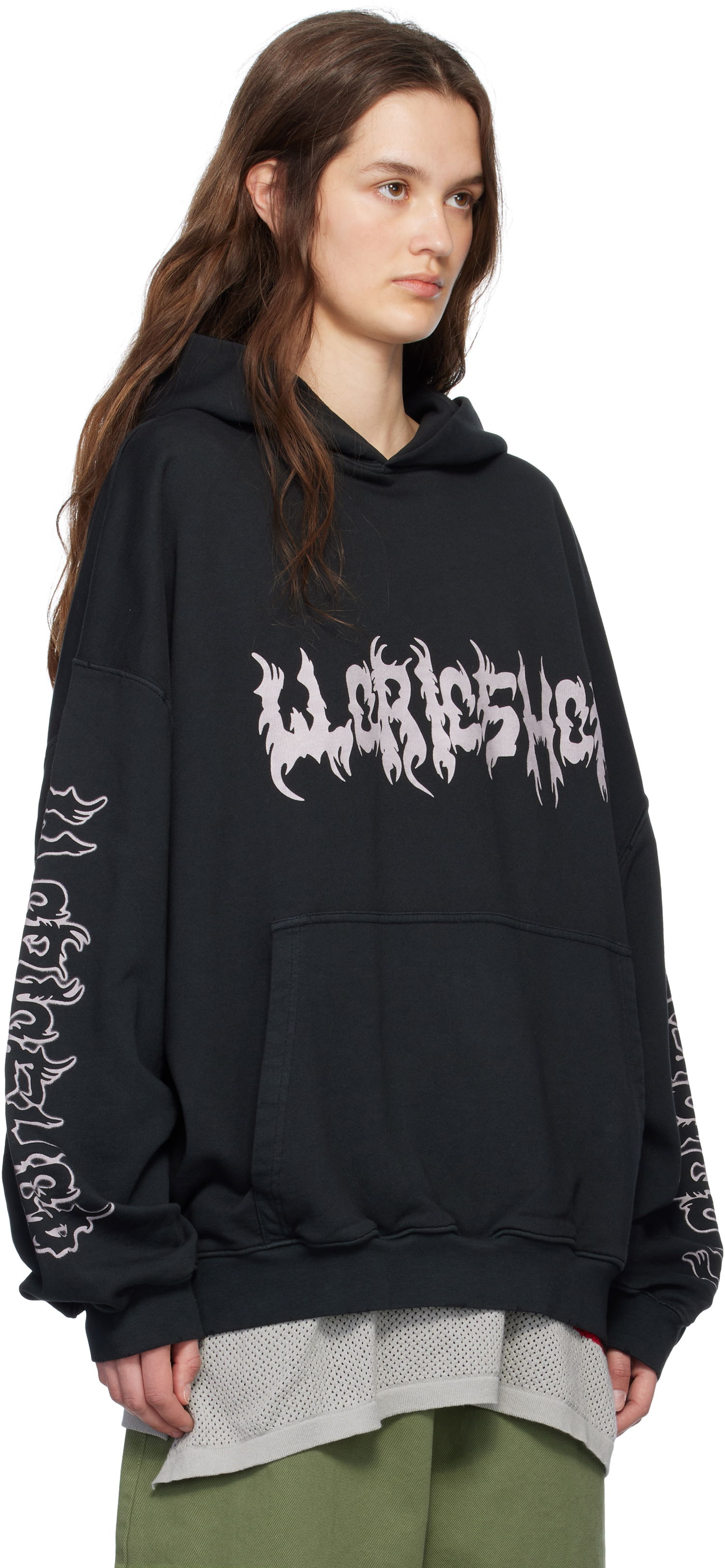 Pulover 032C 032c Faithless Oversized Hoodie Črna | S25-URC-0631-050-W, 1