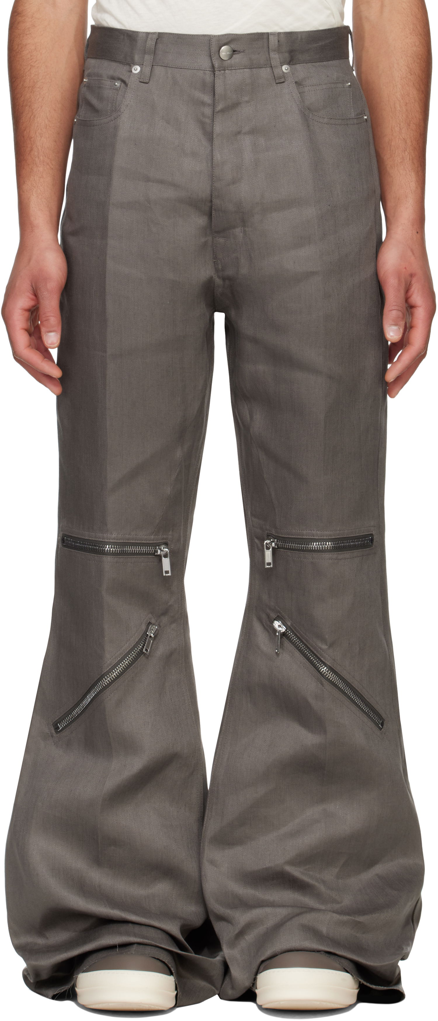 Hlače Rick Owens Rick Owens Hollywood Bolan Cargo Pants Siva | RU01E5336 TWL, 0