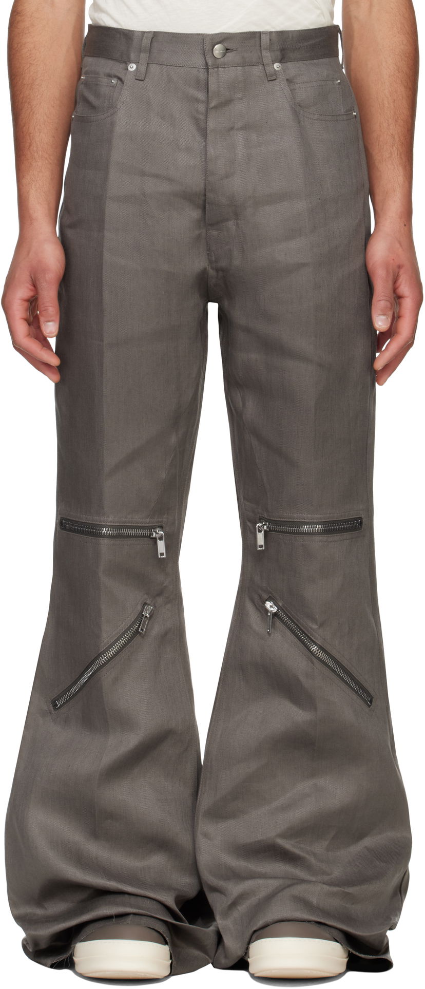 Hlače Rick Owens Rick Owens Hollywood Bolan Cargo Pants Siva | RU01E5336 TWL