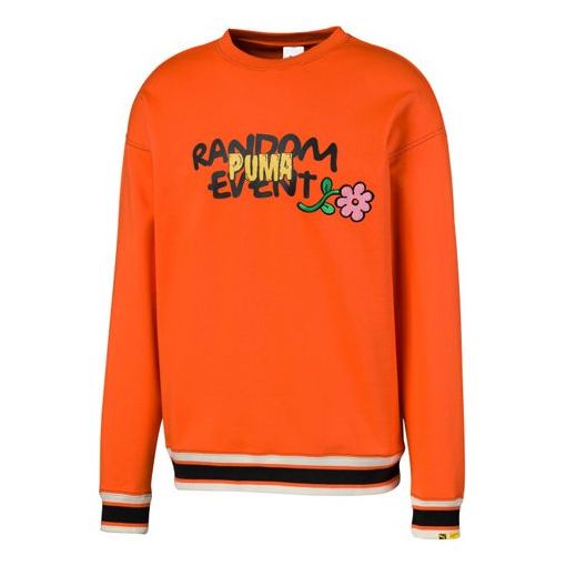 Pulover Puma Randomevent Graphic Crew Sweatshirt Oranžna | 59666340