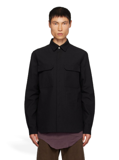 Jakna Rick Owens Outershirt Jacket Črna | RL02C7234 TWRP