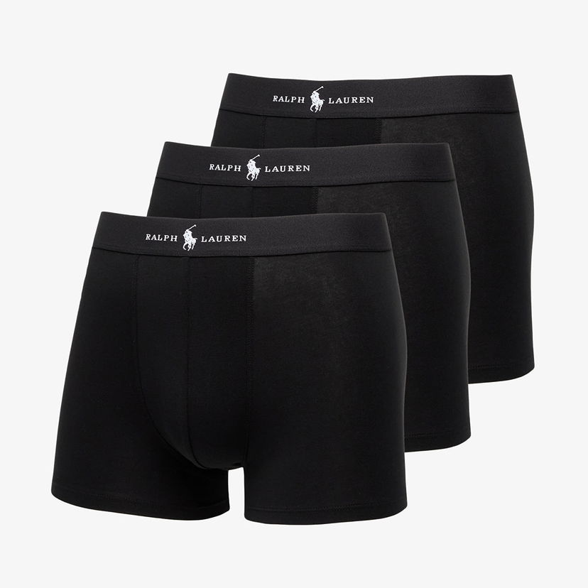 Boksarice Polo by Ralph Lauren Ralph Lauren Classic Trunk 3-Pack Črna | 714965507006