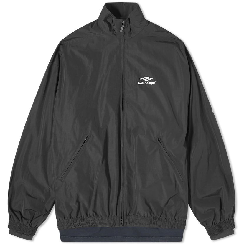 Jakna Balenciaga Runway Double Layer Patch Jacket Črna | 770500-TNQ25-1000