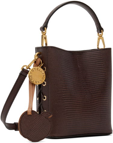 Torbica Stella McCartney Stella McCartney Frayme Scale-Embossed Bucket Bag Rjava | 7B0093WP0426, 1