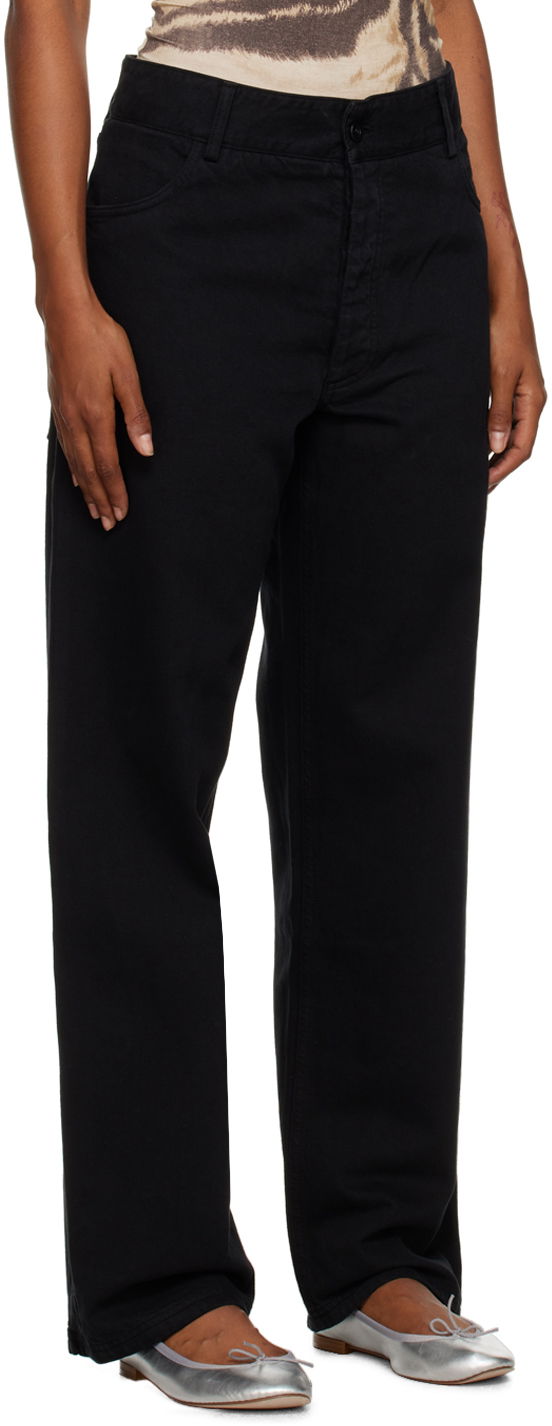 Hlače Baserange Wide Leg Trousers Črna | TRIN-COB-WI23, 1