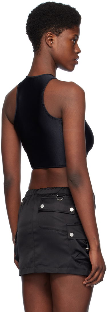 Majica brez rokavov Coperni Coperni Flower Twist Tank Top Črna | COPJS11545, 2