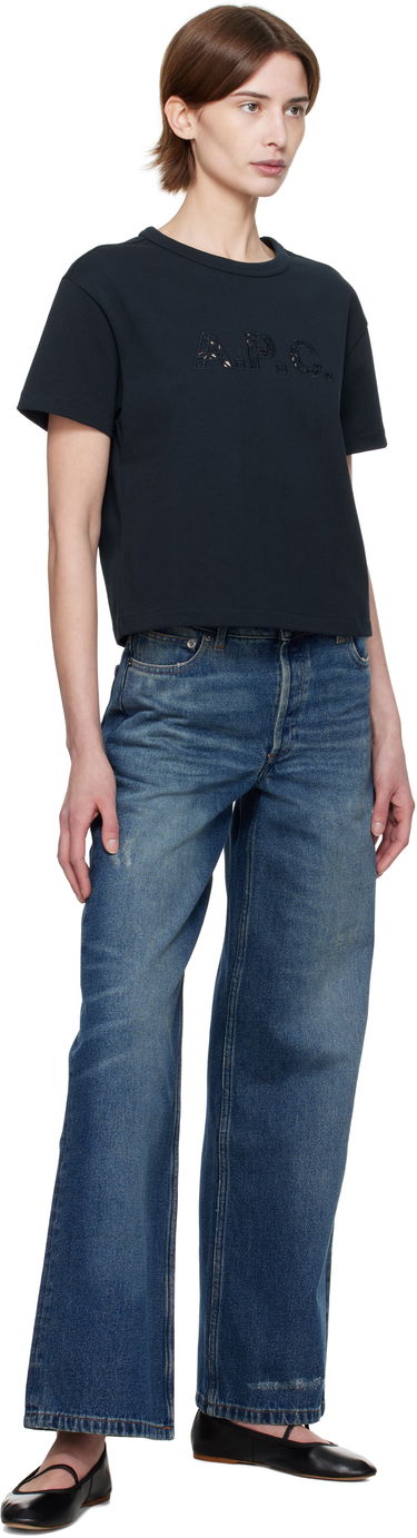 Krop-top A.P.C. A.P.C. Annie Cropped T-Shirt Črna | COHBQ-F26495, 3