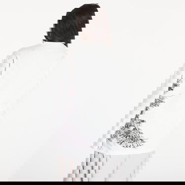 Majica Y-3 Graphic Long Sleeve Tee UNISEX Core White Bela | IX0404, 2