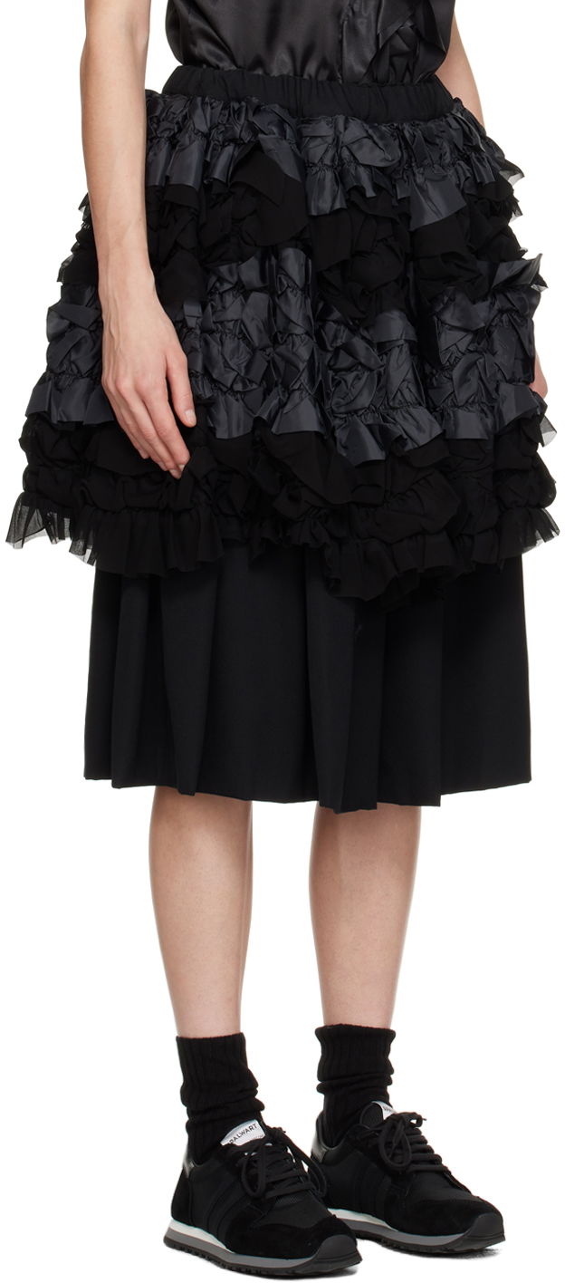Krila Comme des Garçons Comme des Garçons Layered Midi Skirt Črna | RL-S008-051, 1