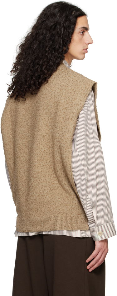 Pleteni pulover Maison Margiela Maison Margiela Pilling Knit Vest Rjava | S50TH0065 M13108, 2