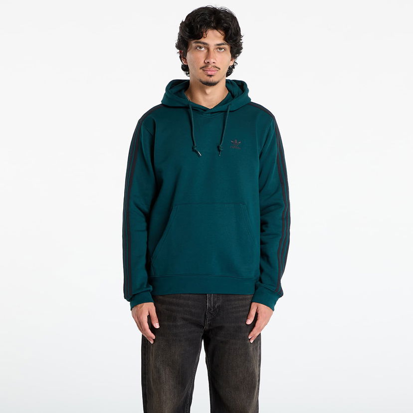 Pulover adidas Originals Adicolor Classics 3-Stripes Hoodie Zelena | JY1378