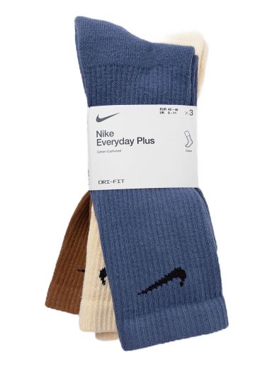 Nogavice Nike Everyday Plus Cushioned Training Crew Socks (3 Pairs) Večbarvna | 196153840775