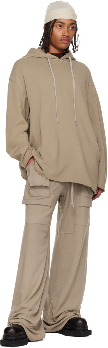 Pulover Rick Owens DRKSHDW Concordians Peter Hoodie Bež | DU02E7280 FP, 3