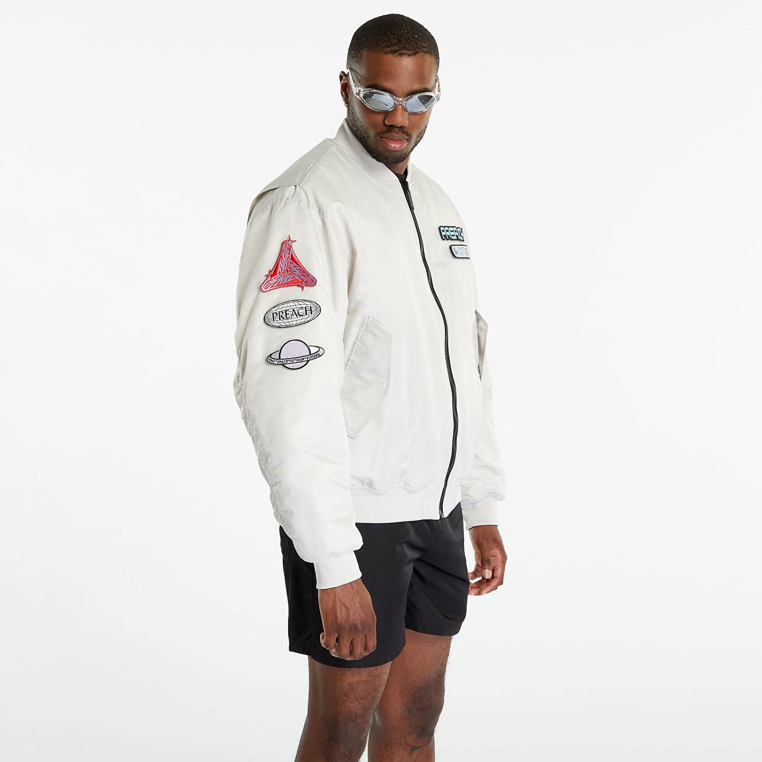 Bomber jakna PREACH Patched Bomber Bela | 206262 421, 0