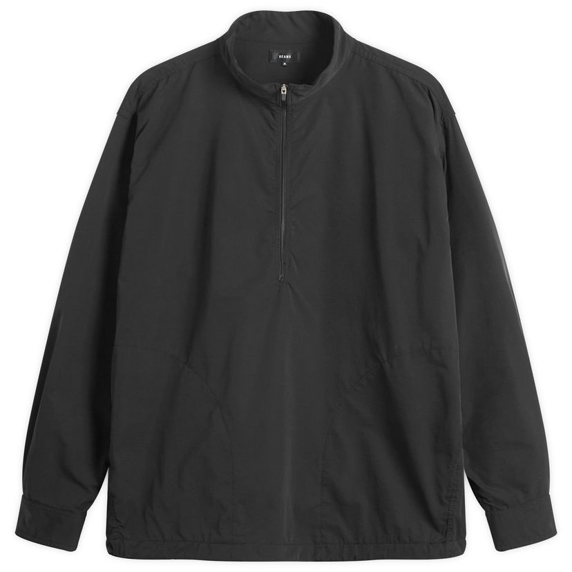 Pulover BEAMS Tech Stand Collar Quarter-Zip Pullover Črna | 1111-1249-803-19