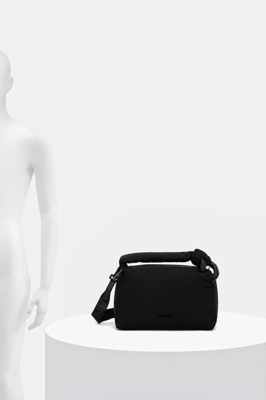 Torba za čez ramo JW Anderson JW Anderson The Jwa Puffy Corner Bag Črna | HB0640.FA0382.999, 5