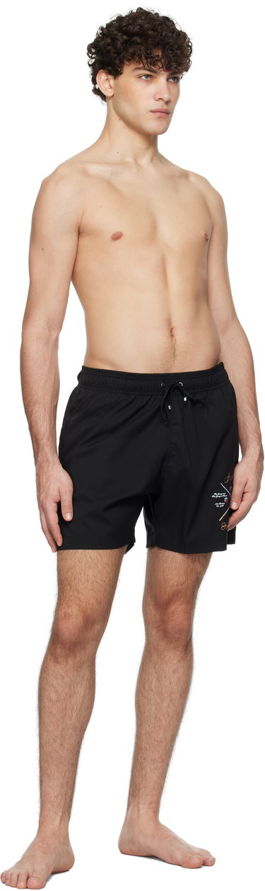 Kopalke AMIRI 'Pool Cue' Print Swim Shorts Črna | AMSWTK1026, 3