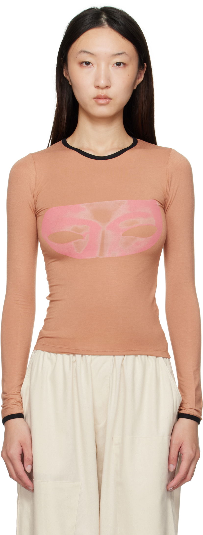 Majica Baserange Baserange Alloy Long Sleeve T-Shirt Roza | TTAL-BA-AU25