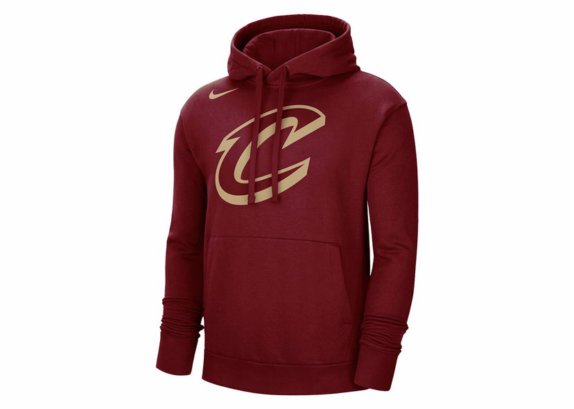 Pulover Nike NBA Cavaliers Fleece Loose Fit Hoodie Rdeča | DN8626-677