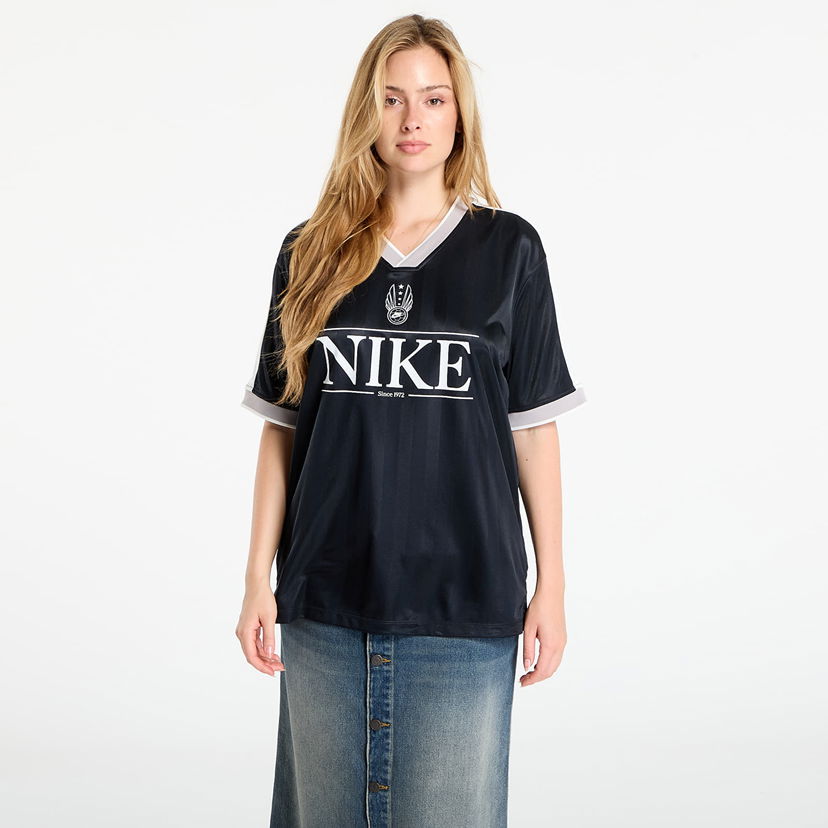 Dres Nike Sportswear Women's V-Neck Jersey Top Črna | IH8504-010