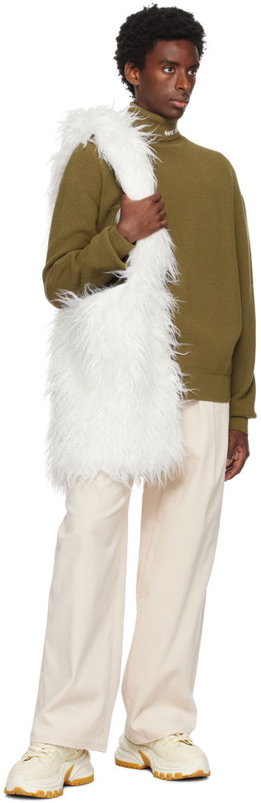 Pleteni pulover We11done We11done Jacquard Turtleneck Sweater Zelena | WD-KT3-23-620-U-KK, 3