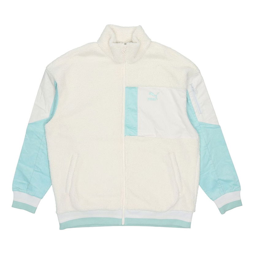 Pulover Puma Retro Sherpa Jacket Bela | 534678-93