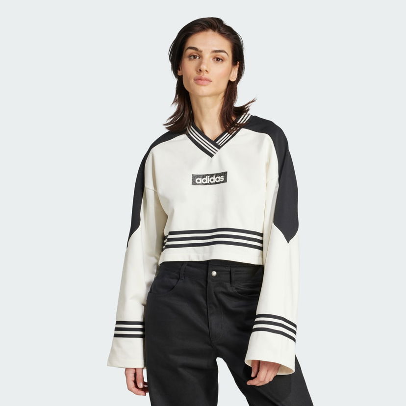 Pulover adidas Performance Blocking Crewneck Sweatshirt Bela | JX7597