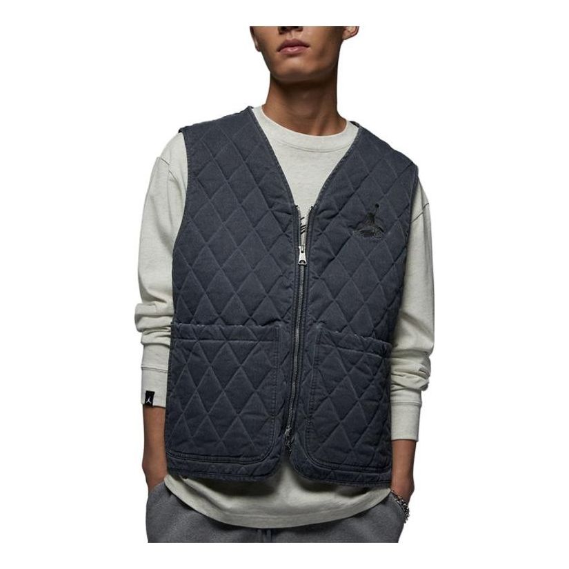 Telovnik Jordan Flight Heritage Quilted Vest Modra | DV7566-010