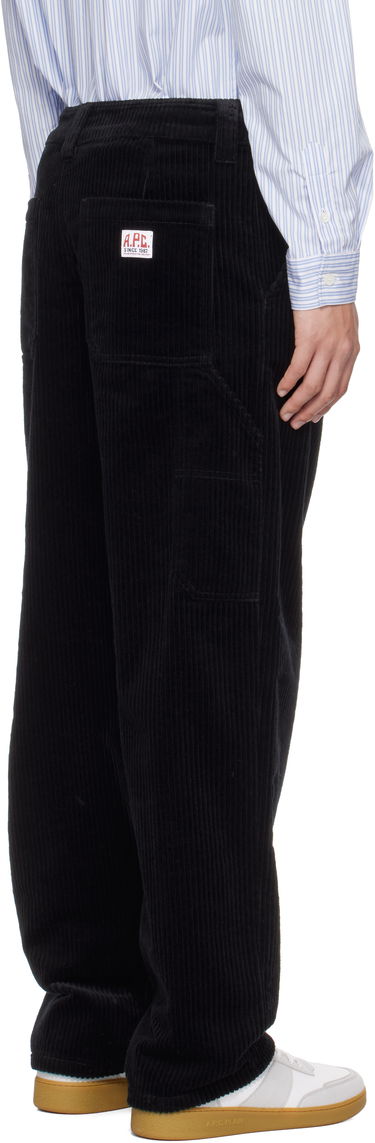 Cargo hlače A.P.C. A.P.C. Fergus Corduroy Pants Črna | COHDW-M08500, 2
