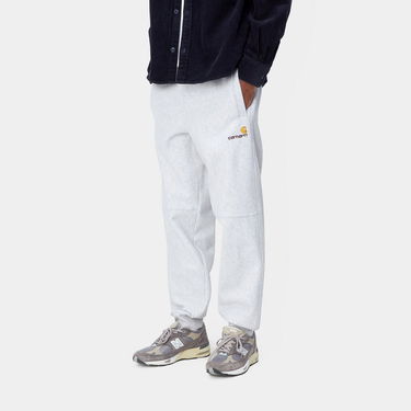 Hlače Carhartt WIP American Script Jogging Pant "Ash Heather" Turkizna | I027042_482_XX, 2