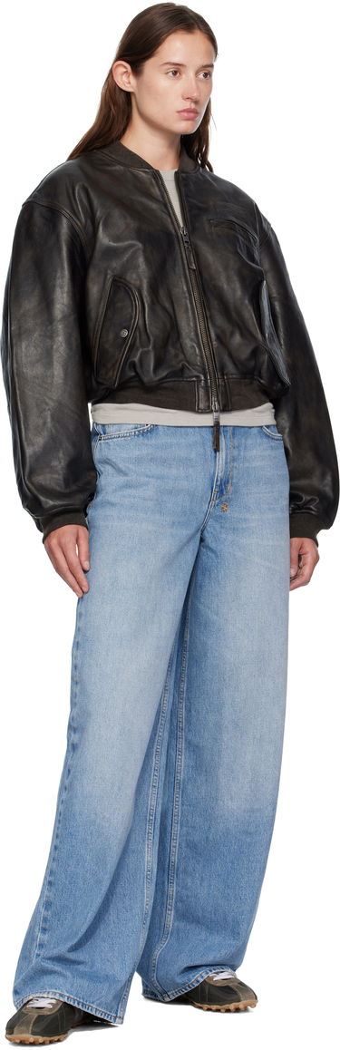 Bomber jakna Ksubi Ksubi Alpha Crop Leather Bomber Jacket Črna | WFA25JK009, 3