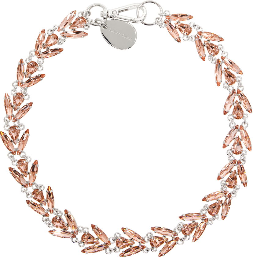 Ogrlica Simone Rocha Simone Rocha Crystal Floret Necklace Roza | NKS77 0903