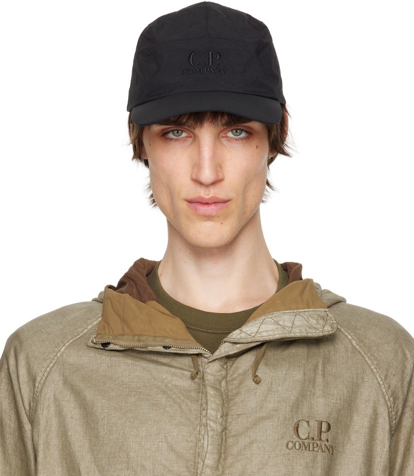 Kapa C.P. Company C.P. Company Paper Touch Logo Cap Črna | 18CMAC225A-110188A