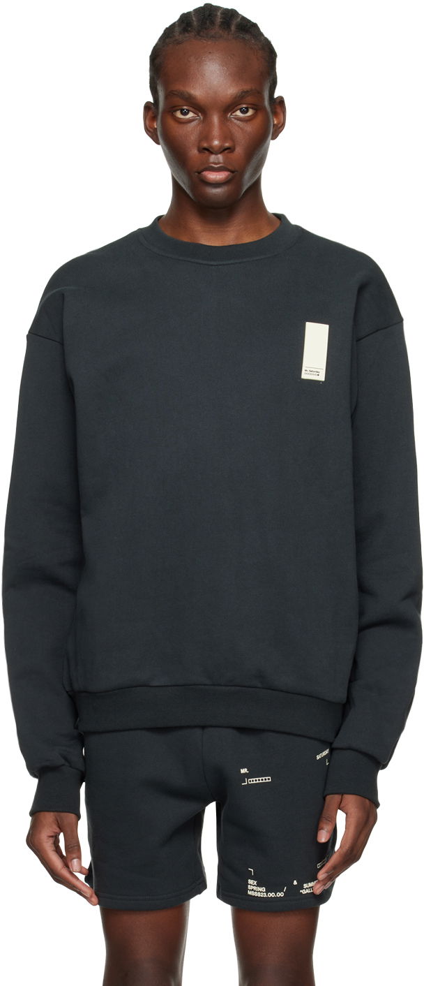 Pulover Mr. Saturday Patch Sweatshirt Črna | MSSS 23.16.25a