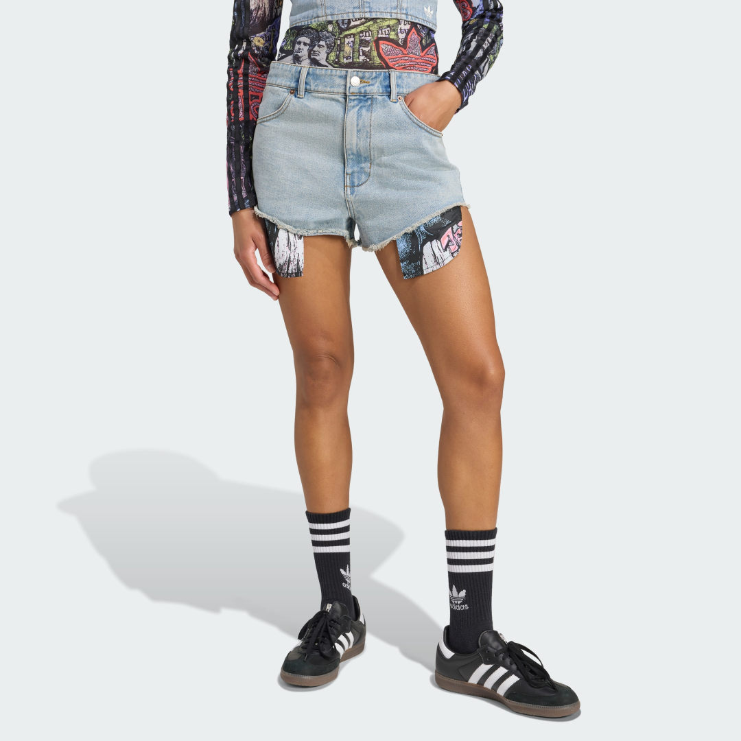 Kratke hlače adidas Performance Jeremy Scott Denim Shorts Modra | JW0831, 0