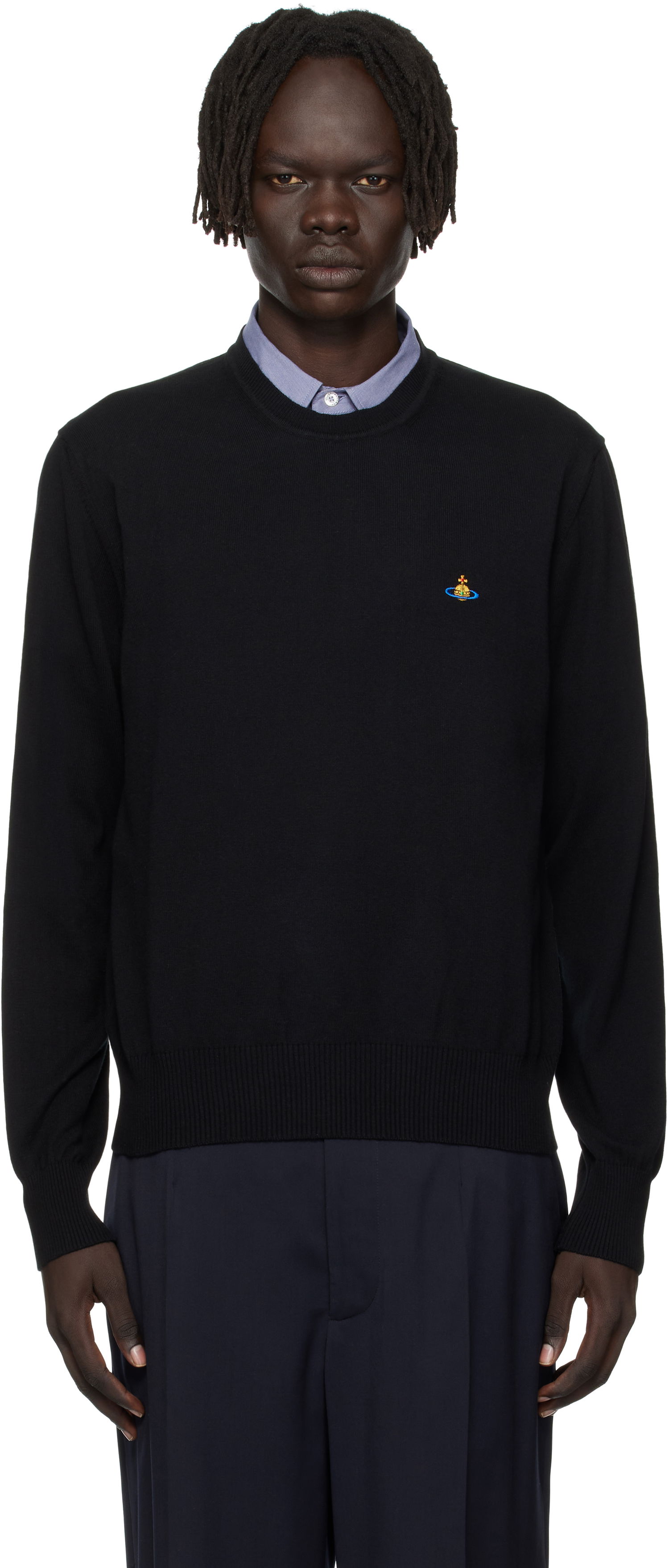 Pleteni pulover Vivienne Westwood Vivienne Westwood Alex Round Neck Sweater Črna | 27010012-Y001V-, 0