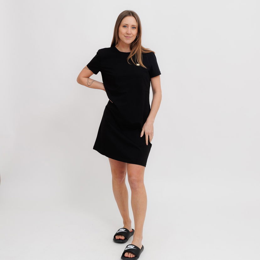 Obleke Emporio Armani Emporio Armani T-Shirt Dress Črna | 7W000084-AF12484-UC001