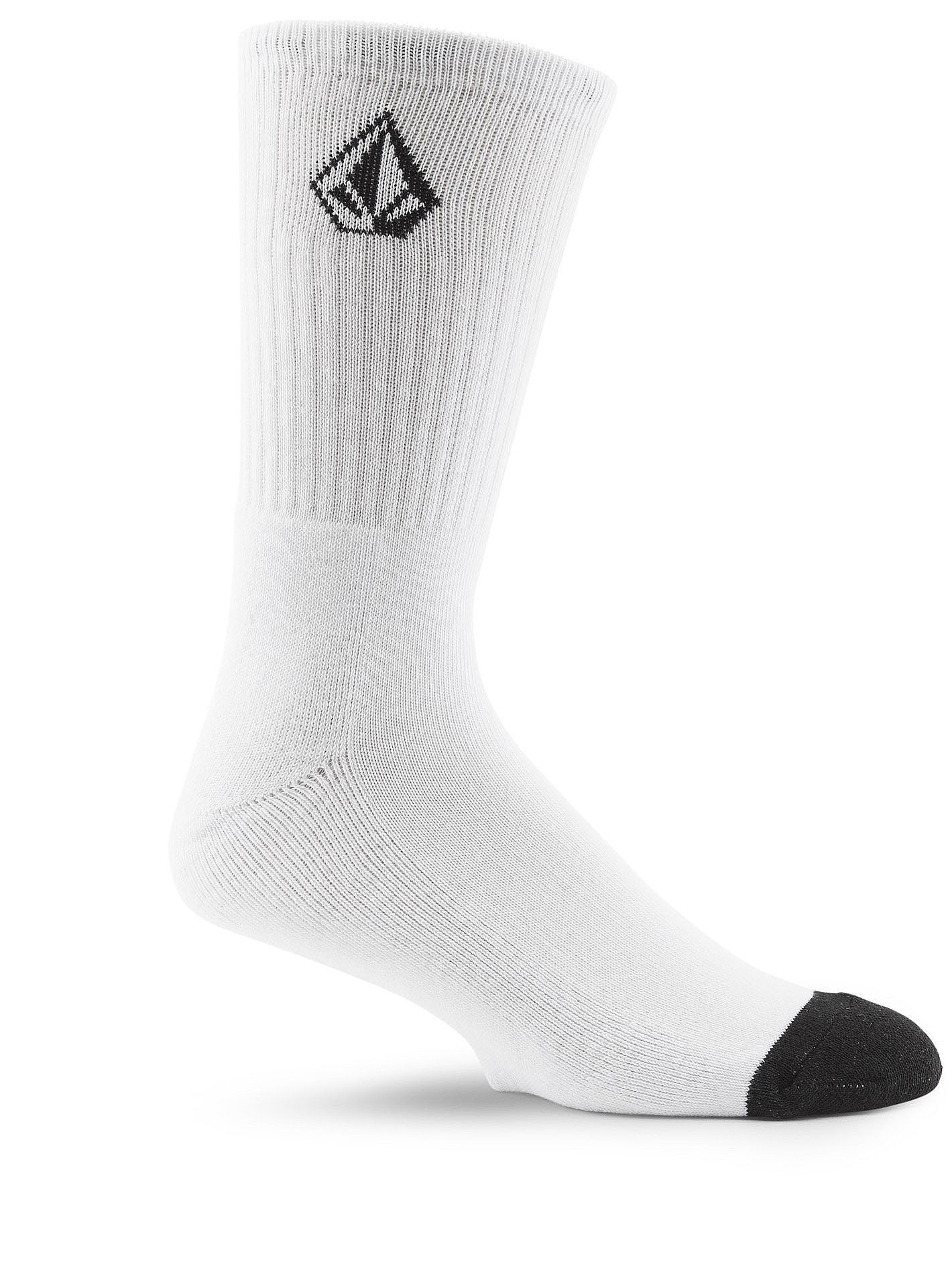 Nogavice Volcom Full Stone Sock Bela | D6302004-WHT, 0