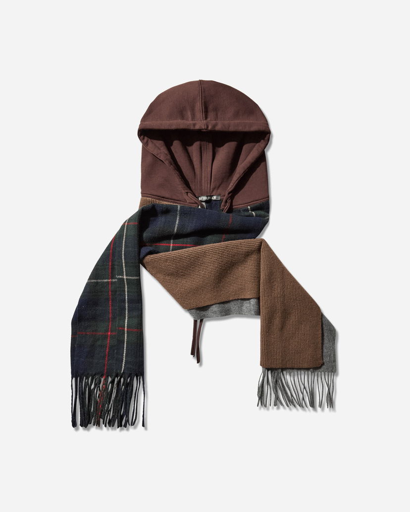 Šala Ottolinger Deconstructed Hoodie Scarf Rjava | 12990282801 BRWGRY